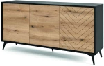 Μπουφές Diamond Ανθρακί+Evoke 154x77x39cm