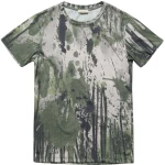 The Project Garments Crew Neck Cotton Digital Print T-shirt Khaki