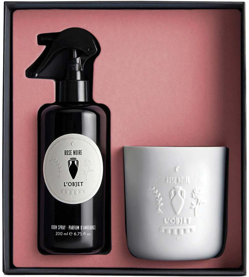L'Objet Rose Noire Room Spray And Candle Gift Set