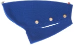 Poldo Dog Couture Cortina Blue 2 in 1 Reversible Dog Coat