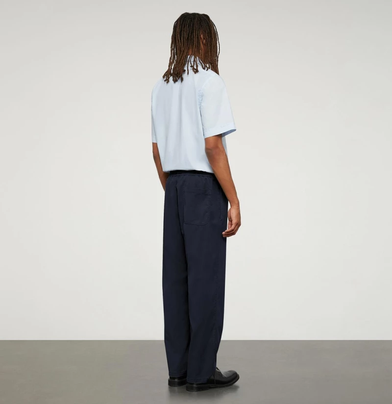 Aspesi Cotton Lyocell Pants Navy