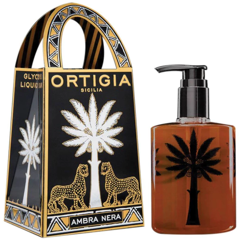 Υγρό Σαπούνι Χεριών Ortigia Sicilia Ambra Nera Hand Wash