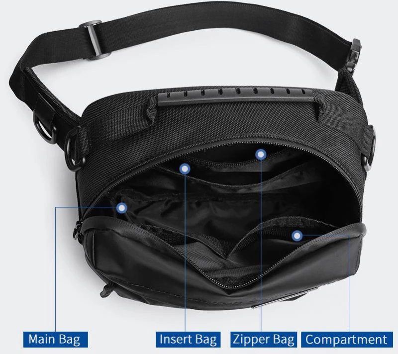 OZUKO WAIST BAG - 9260-BLACK