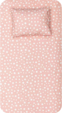Σεντόνι Σετ 2ΤΜΧ Stars Μονό Borea Home Textiles - Ροζέ