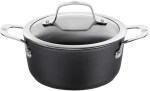 BALLARINI Alba pot with lid titanium 2.7 L ALBG2LD.20D