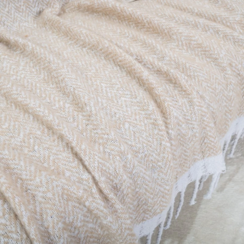 Ριχτάρι-Κουβέρτα Καναπέ Mohair 01 Teoran 130 x 150cm