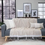 Ριχτάρι-Κουβέρτα Καναπέ Mohair 01 Teoran 130 x 150cm