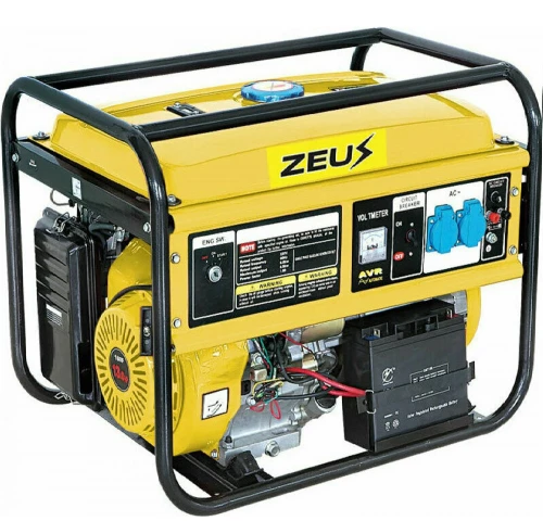 Zeus GS 6515 EV Γεννήτρια Βενζίνης Τετράχρονη με Μίζα και Μέγιστη Ισχύ 6.5kVA