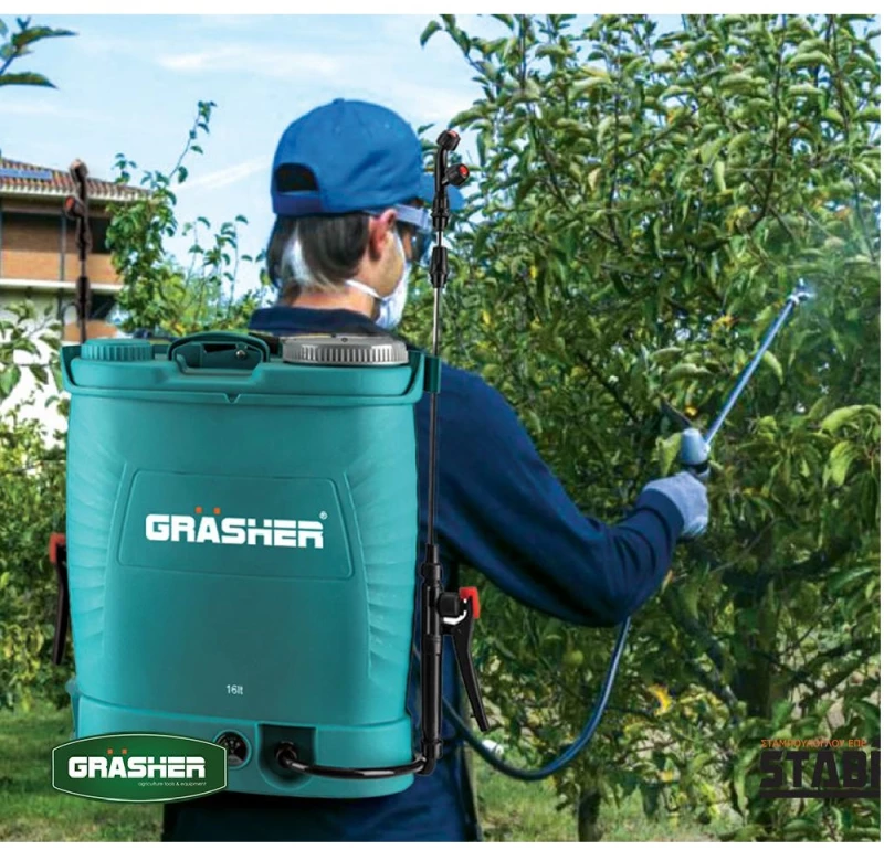 GRASHER Ψεκαστήρας Προπιέσεως Πλάτης Μπαταρίας Λιθίου 16lt
