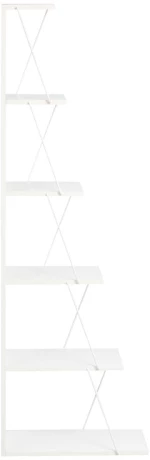 Βιβλιοθήκη mini Tars pakoworld λευκό 50x22x150εκ