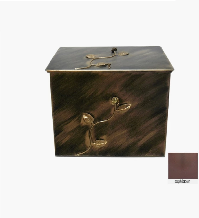 Ξυλοθηκη Μεγαλη Μπουμπούκι με πετράδι 63x54x44 Ασημί