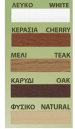 Κουρτινόξυλα Miraz Φ11 100cm Λευκό