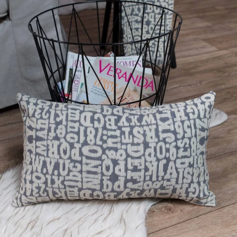 Μαξιλαροθήκη Letters 11 Teoran 30x50cm με γέμιση
