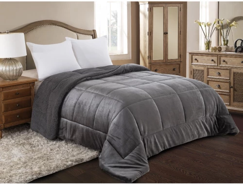 ΚΟΥΒΕΡΤΟΠΑΠΛΩΜΑ ΥΠΕΡΔΙΠΛΟ 220X240 ADAM HOME (805) ANTHRACITE