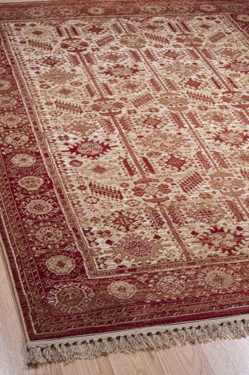 ΧΑΛΙ ORIAN 2305/Cream Red - Klonaras Home Fashion 133cm x 190cm