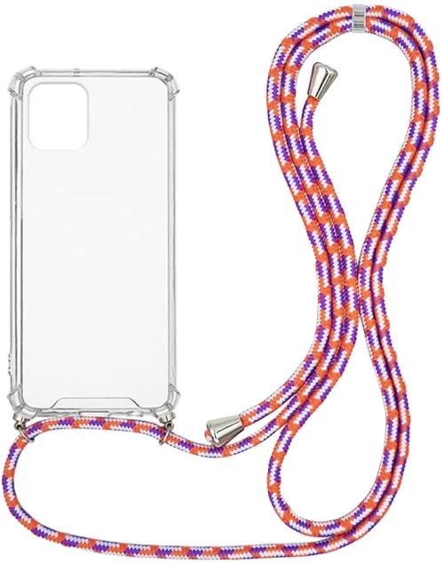 Θήκη Σιλικόνης με Κορδόνι Sonique Armor Clear Samsung Galaxy A03 4G Rainbow Κοραλλί - Sonique - Rainbow Κοραλλί - Galaxy A03 4G