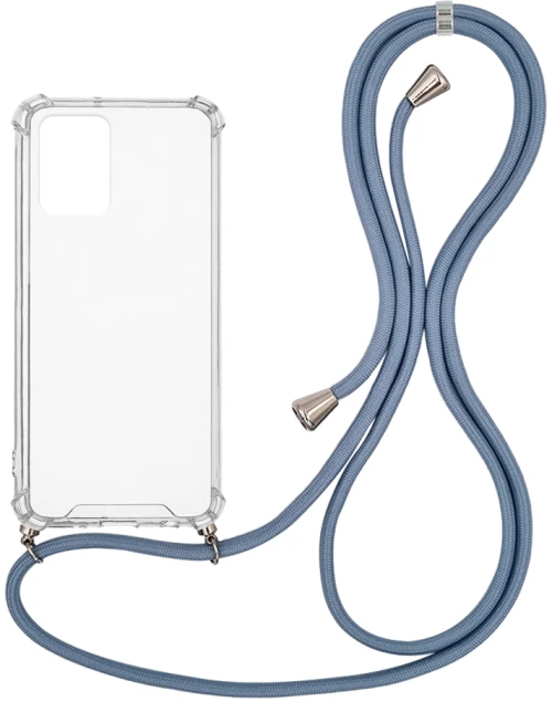 Θήκη Σιλικόνης με Κορδόνι Sonique Armor Clear Xiaomi Redmi 10 / Redmi 10 2022 Μπλε Γκρι - Sonique - Μπλε Γκρι - Redmi 10, Redmi 10 2022