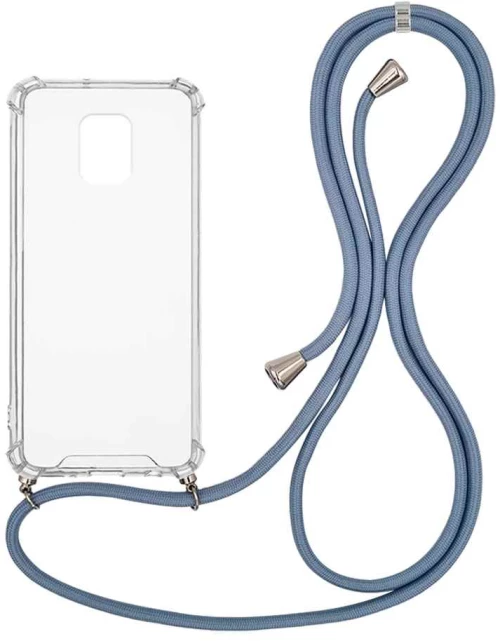 Θήκη Σιλικόνης με Κορδόνι Sonique Armor Clear Xiaomi Redmi Note 9S/9 Pro Μπλε Γκρι - Sonique - Μπλε Γκρι - Redmi Note 9S/9 Pro