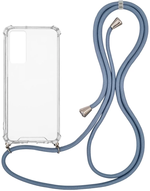 Θήκη Σιλικόνης με Κορδόνι Sonique Armor Clear Xiaomi Xiaomi 12 / Xiaomi 12X 5G Μπλε Γκρι - Sonique - Μπλε Γκρι - Xiaomi 12, Xiaomi 12X 5G