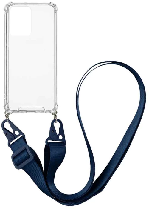Θήκη Σιλικόνης με Strap Sonique Armor Clear Samsung Galaxy A53 5G Μπλε Σκούρο - Sonique - Μπλε Σκούρο - Galaxy A53 5G