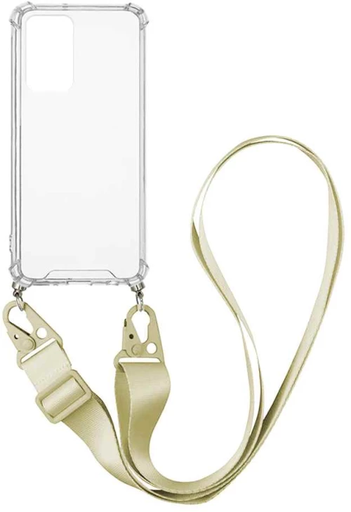 Θήκη Σιλικόνης με Strap Sonique Armor Clear Xiaomi Redmi Note 11 Pro 4G/5G / Redmi Note 12 Pro 4G Μπεζ - Sonique - Μπεζ - Redmi Note 11 Pro 4G/5G, Redmi Note 12 Pro 4G