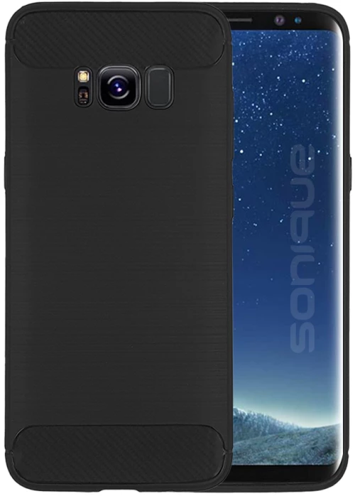 Θήκη Σιλικόνης Sonique Carbon Brushed Samsung Galaxy S8 Μαύρο - Sonique - Μαύρο - Galaxy S8