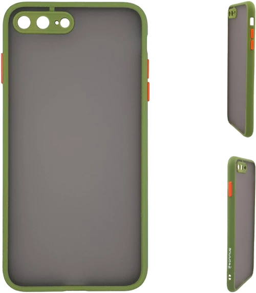 Θήκη Σιλικόνης Color Button Bumper Sonique Apple iPhone 7 Plus / iPhone 8 Plus Πράσινο Ανοιχτό - Sonique - Πράσινο Ανοιχτό - iphone 7 Plus, iphone 8 Plus