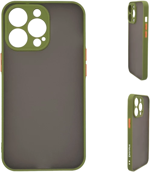 Θήκη Σιλικόνης Color Button Bumper Sonique Apple iPhone 13 Pro Πράσινο Ανοιχτό - Sonique - Πράσινο Ανοιχτό - iPhone 13 Pro