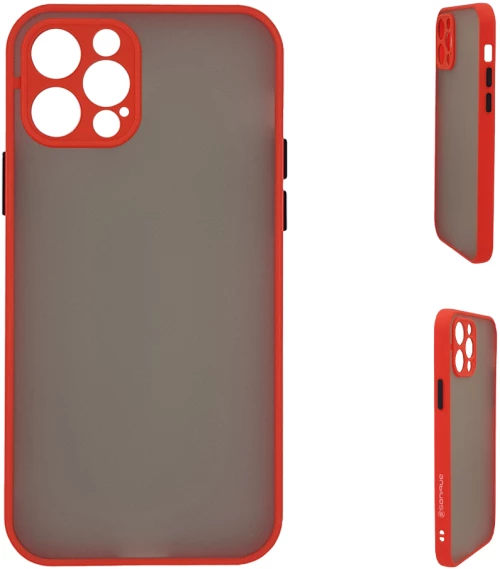 Θήκη Σιλικόνης Color Button Bumper Sonique Apple iPhone 12 Pro Κόκκινο - Sonique - Κόκκινο - iPhone 12 Pro