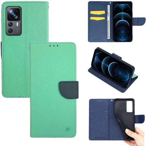 Θήκη Βιβλίο Sonique Trend Book Xiaomi Xiaomi 12T  / Xiaomi 12T Pro Βεραμάν / Σκούρο Μπλε - Sonique - Βεραμάν / Σκούρο Μπλε - Xiaomi 12T, Xiaomi 12T Pro