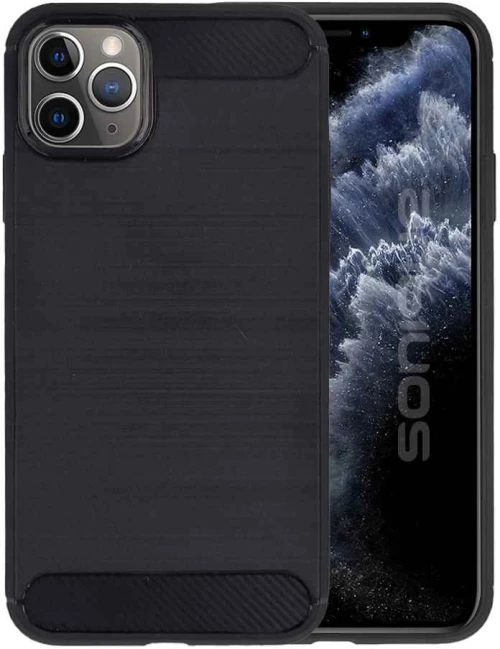 Θήκη Σιλικόνης Sonique Carbon Brushed Apple iPhone 11 Pro Μαύρο - Sonique - Μαύρο - iPhone 11 Pro