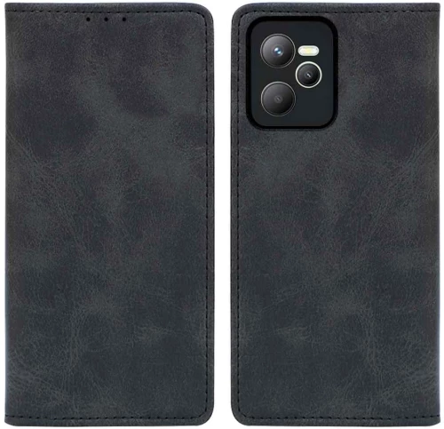 Θήκη Βιβλίο Vintage Magnet Book Sonique Realme C35 Μαύρο - Sonique - Μαύρο - Realme C35