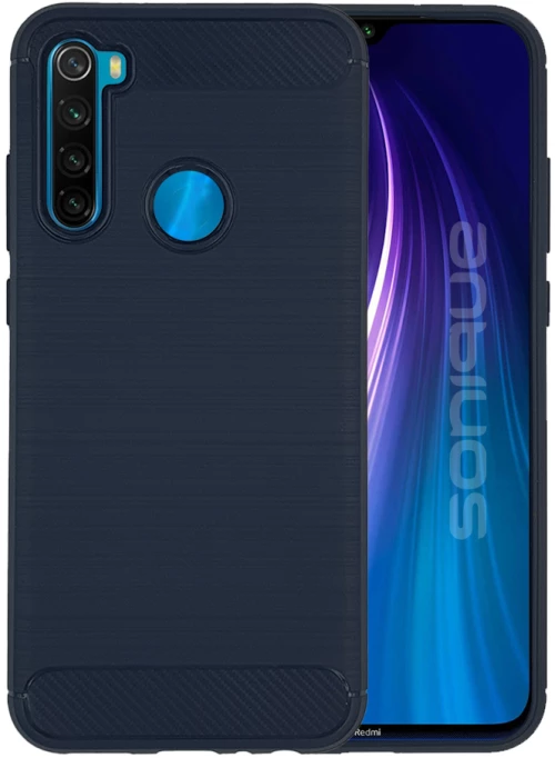 Θήκη Σιλικόνης Sonique Carbon Brushed Xiaomi Redmi Note 8T Μπλε - Sonique - Μπλέ - Redmi Note 8T