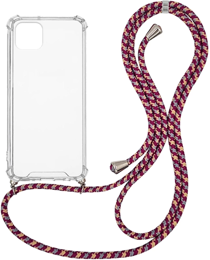Θήκη Σιλικόνης με Κορδόνι Sonique Armor Clear Apple iPhone 11 Pro Max Rainbow Μπορντό - Sonique - Rainbow Μπορντό - iPhone 11 Pro Max
