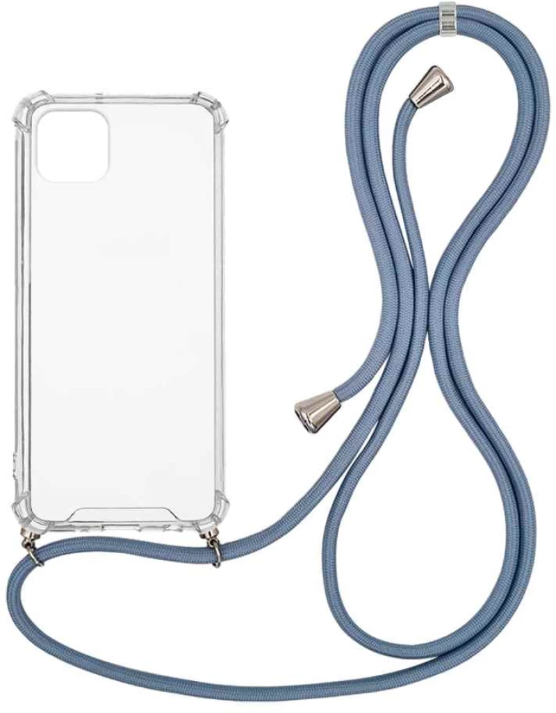 Θήκη Σιλικόνης με Κορδόνι Sonique Armor Clear Apple iPhone 11 Pro Max Μπλε Γκρι - Sonique - Μπλε Γκρι - iPhone 11 Pro Max