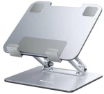 Yesido - Desk Holder (C185) - Foldable Design, Anti-Slip Silicone, for Phone, Tablet 4.5 - 13\ - Silver"