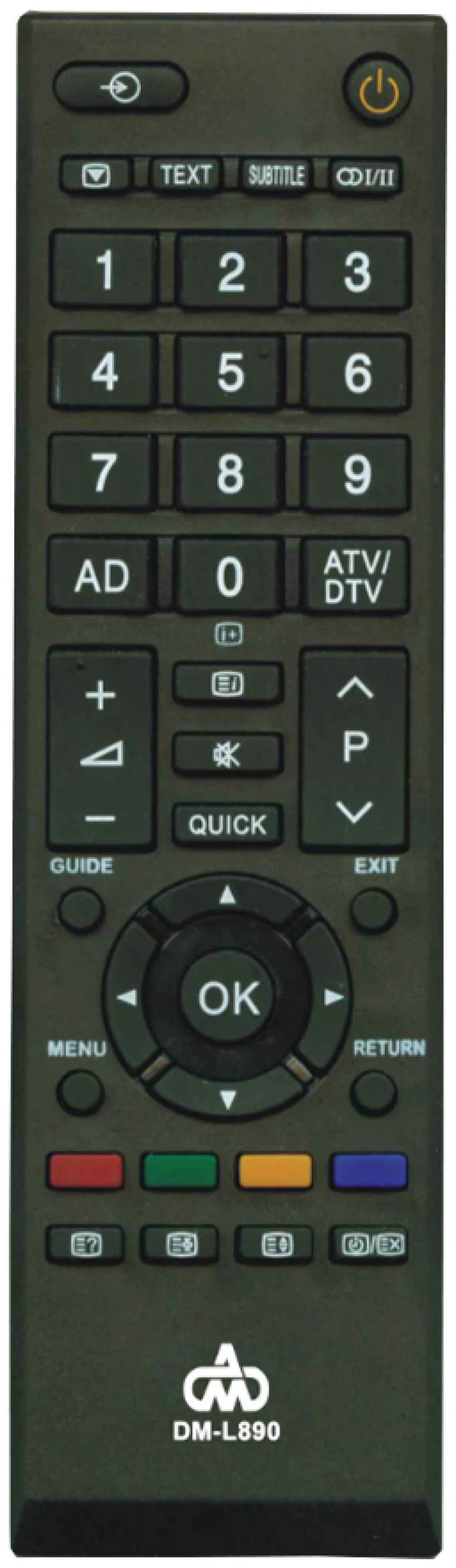 Universal τηλεχειριστήριο TV TOSHIBA