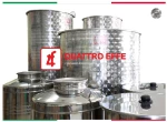 Ανοξείδωτο Δοχείο QUATTRO EFFE Μελιού 50kg (Xωρίς Κάν.Μελιού)