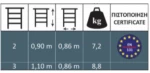 Καβαλέτο ξύλινο 90cm