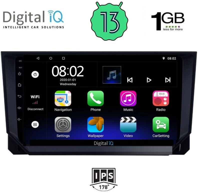DIGITAL IQ RSA 1573_GPS (9inc) MULTIMEDIA TABLET OEM SEAT ARONA mod. 2018>