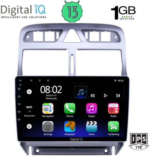 DIGITAL IQ RSA 1512_GPS (9inc) MULTIMEDIA TABLET OEM PEUGEOT 307 mod. 2001-2008