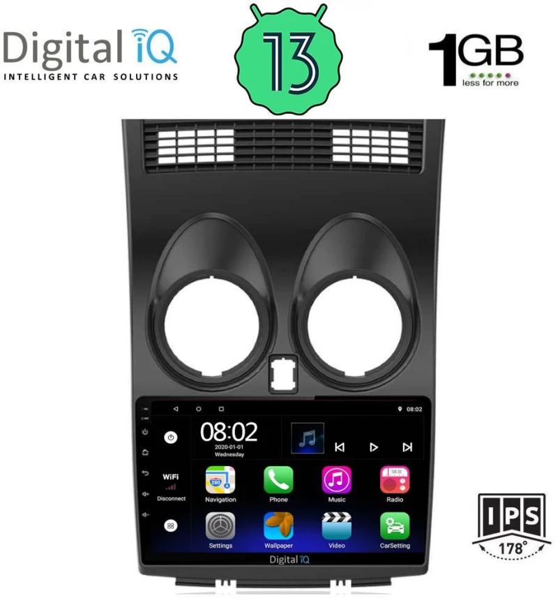 DIGITAL IQ RSA 1466_GPS (9inc) MULTIMEDIA TABLET OEM NISSAN QASHQAI mod. 2007-2014