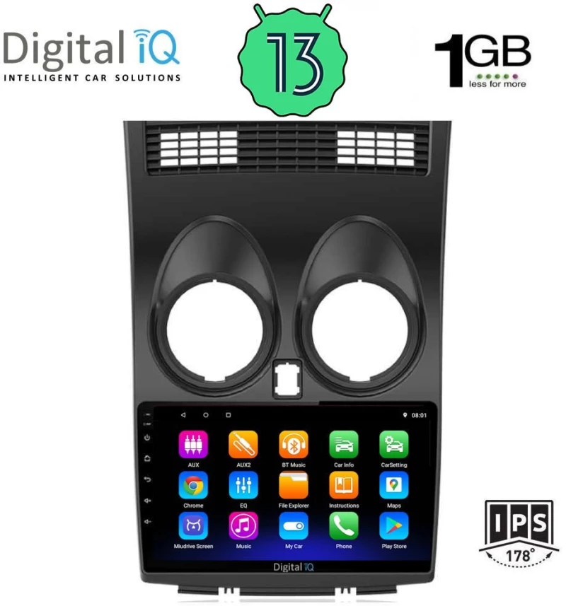 DIGITAL IQ RSA 1466_GPS (9inc) MULTIMEDIA TABLET OEM NISSAN QASHQAI mod. 2007-2014