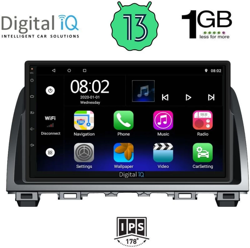 DIGITAL IQ RSA 1378_GPS (9inc) MULTIMEDIA TABLET OEM MAZDA 6 mod. 2012-2017
