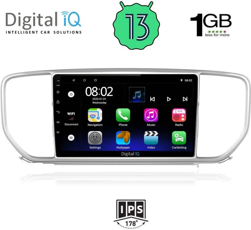DIGITAL IQ RSA 1327_GPS (9inc) MULTIMEDIA TABLET OEM KIA SPORTAGE mod. 2018+gt;