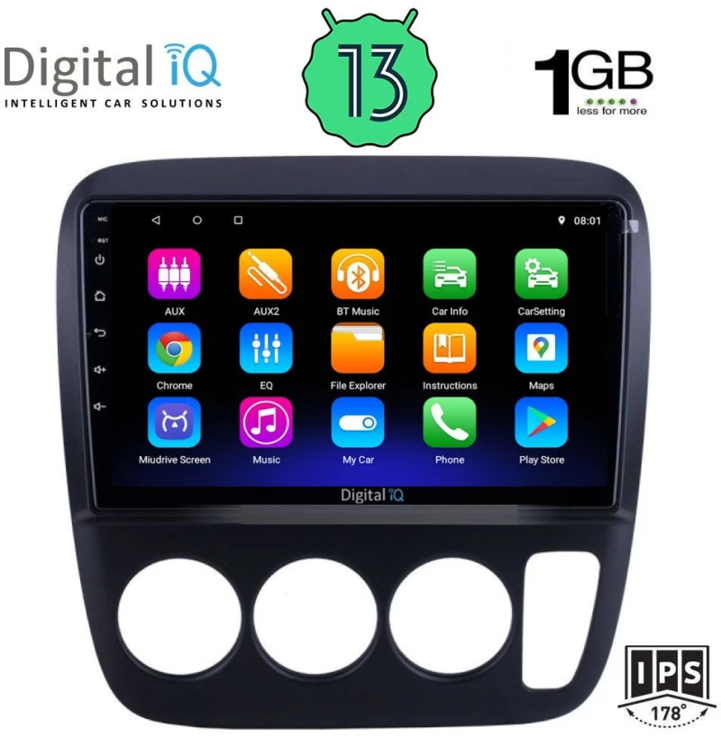 DIGITAL IQ RSA 1196_GPS A/C (9inc) MULTIMEDIA TABLET OEM HONDA CRV mod. 1996-2006