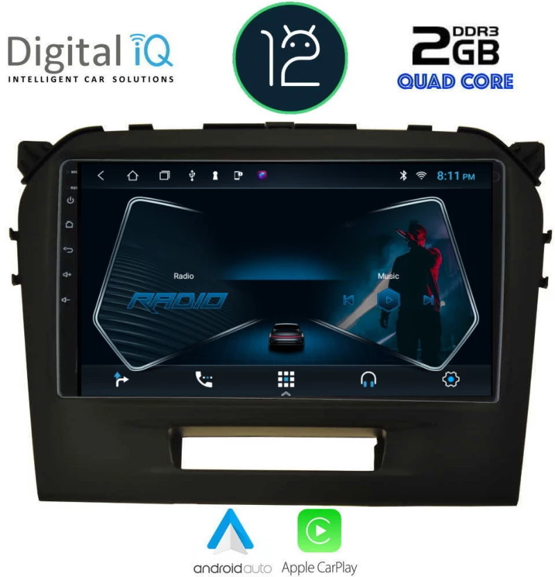 Digital IQ BXH 3697_CPA (9inc) Οθόνη αυτοκινήτου OEM Suzuki Vitara 2016+gt;