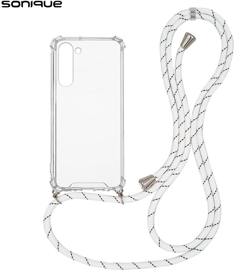 Θήκη Σιλικόνης με Κορδόνι Sonique Armor Clear Samsung Galaxy S23 Plus Rainbow Λευκό - Sonique - Rainbow Λευκό - Galaxy S23 Plus