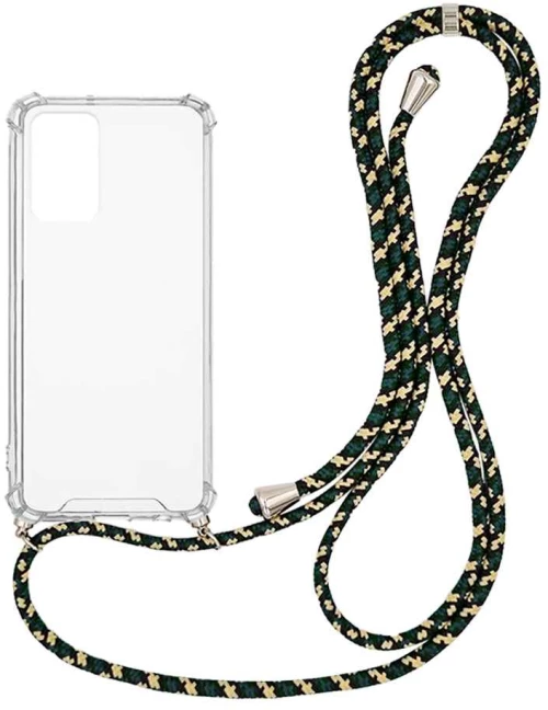 Θήκη Σιλικόνης με Κορδόνι Sonique Armor Clear Xiaomi Poco M4 Pro 5G / Redmi Note 11s 5g Rainbow Πράσινο - Sonique - Rainbow Πράσινο - POCO M4 Pro 5G, Redmi Note 11s 5g