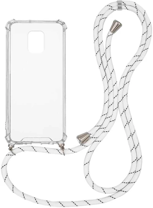 Θήκη Σιλικόνης με Κορδόνι Sonique Armor Clear Xiaomi Redmi Note 9S/9 Pro Rainbow Λευκό - Sonique - Rainbow Λευκό - Redmi Note 9S/9 Pro